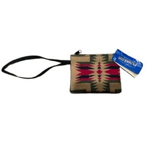 Pendleton Women’s Geometric Pattern Wristlet with Red, Green, Blue